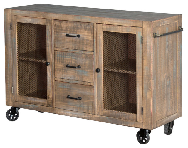 Sunny Designs Puebla Rolling Server - Farmhouse - Buffets ...