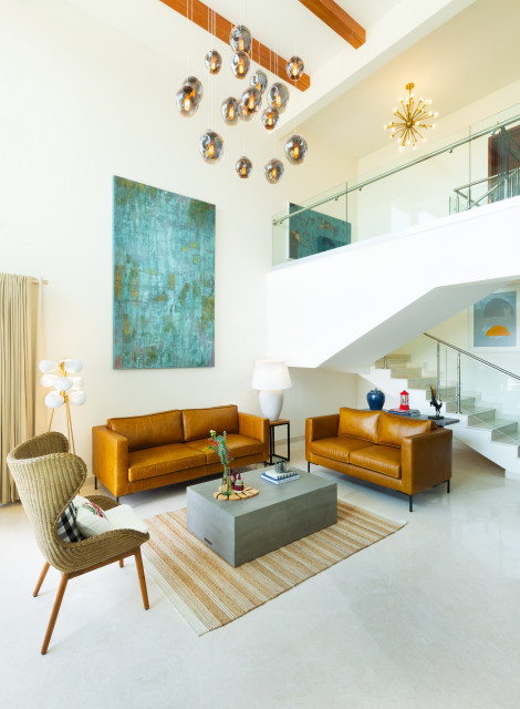LUXE DUPLEX contemporain-salon