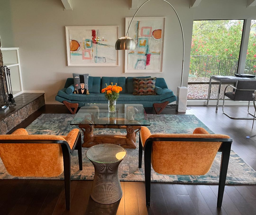 Mid-century Modern Living Area in Santa Rosa, CA