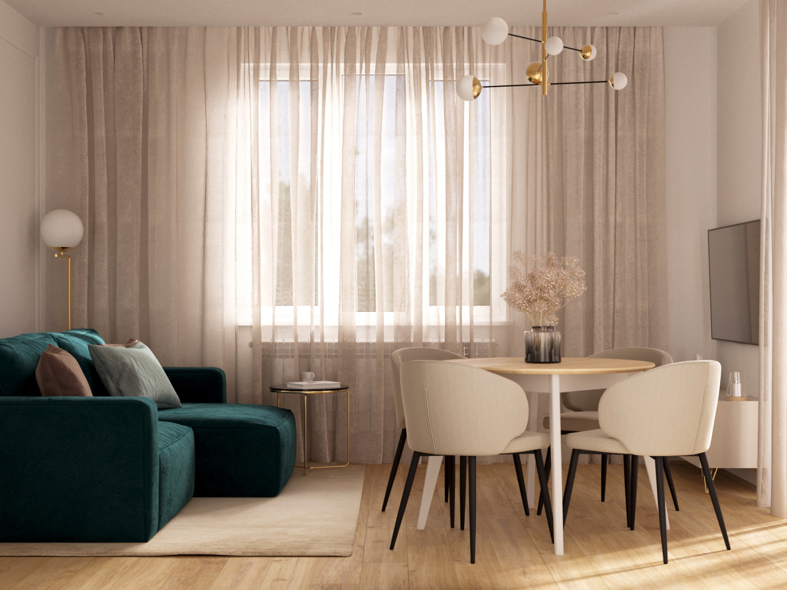 Интересная планировка в небольшой квартире