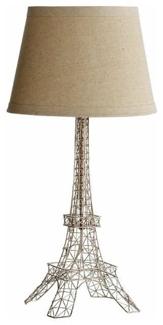 Eiffel Tower Table Lamp, Satin Nickel