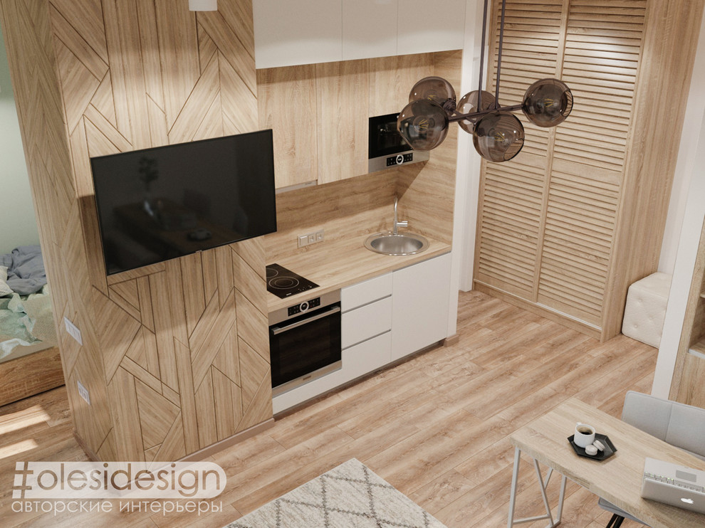 Интерьер квартиры-студии "Нордикхаус"