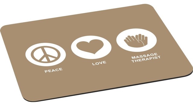 Peace Love Massage Therapist Mouse Pad Contemporary Desk Accessories By Value Ts Houzz