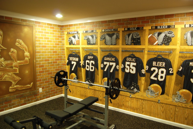 Notre Dame Football Locker Room Mural By Tom Taylor Of Mural