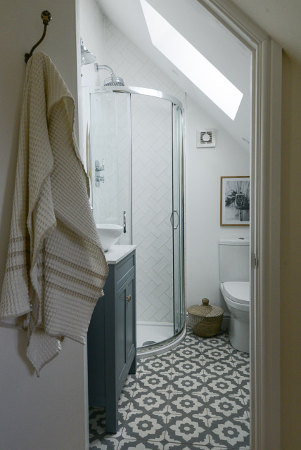 Loft Conversion rustikt-badevaerelse