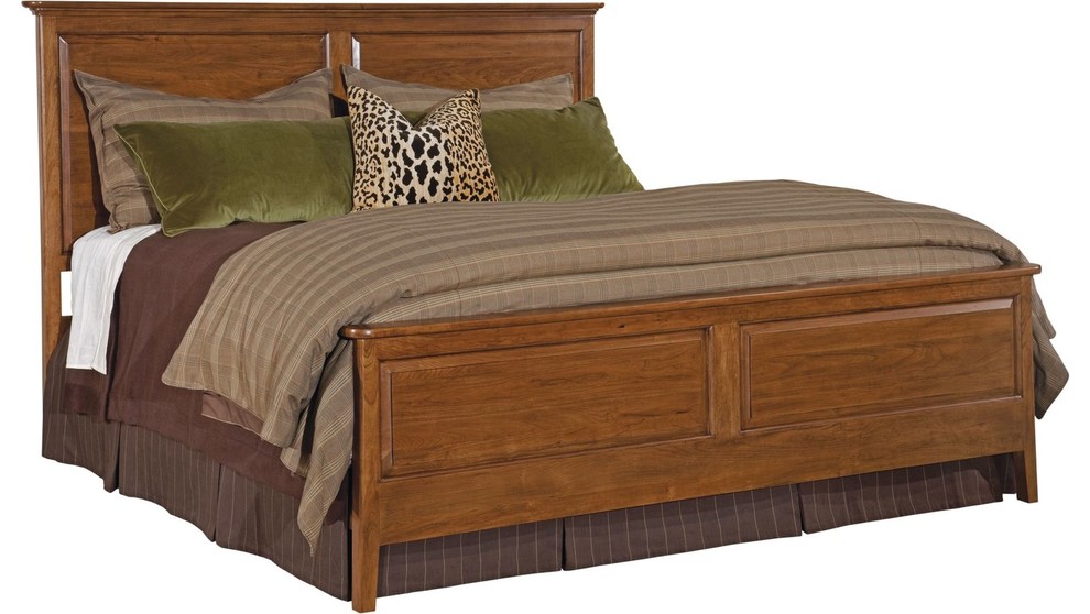 Kincaid Furniture Cherry Park Panel Bed, King Transitional Panel