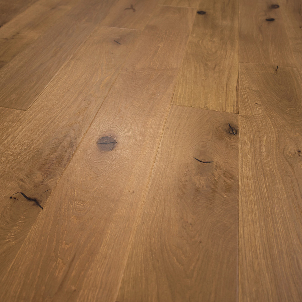 French Oak Prefinished Engineered Wood Floor, Utah, Sample Rustic