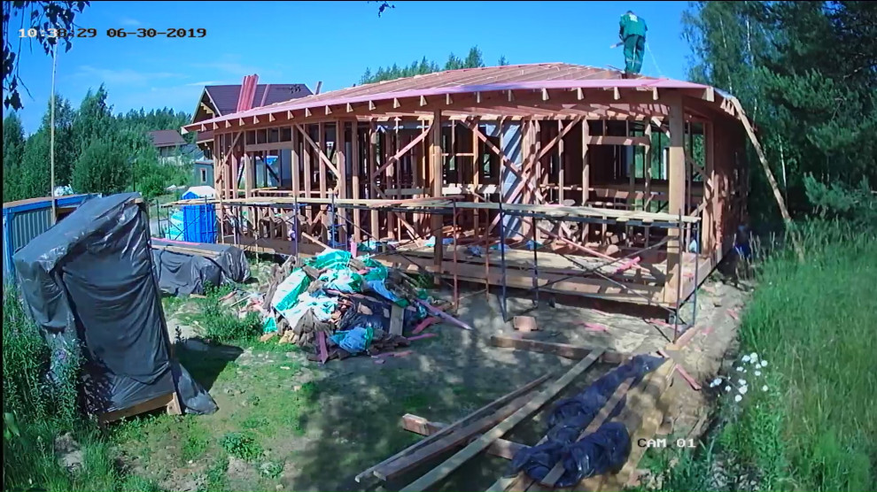 Одноэтажный загородный дом