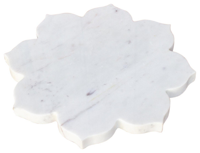 Essa Floral Marble Tray