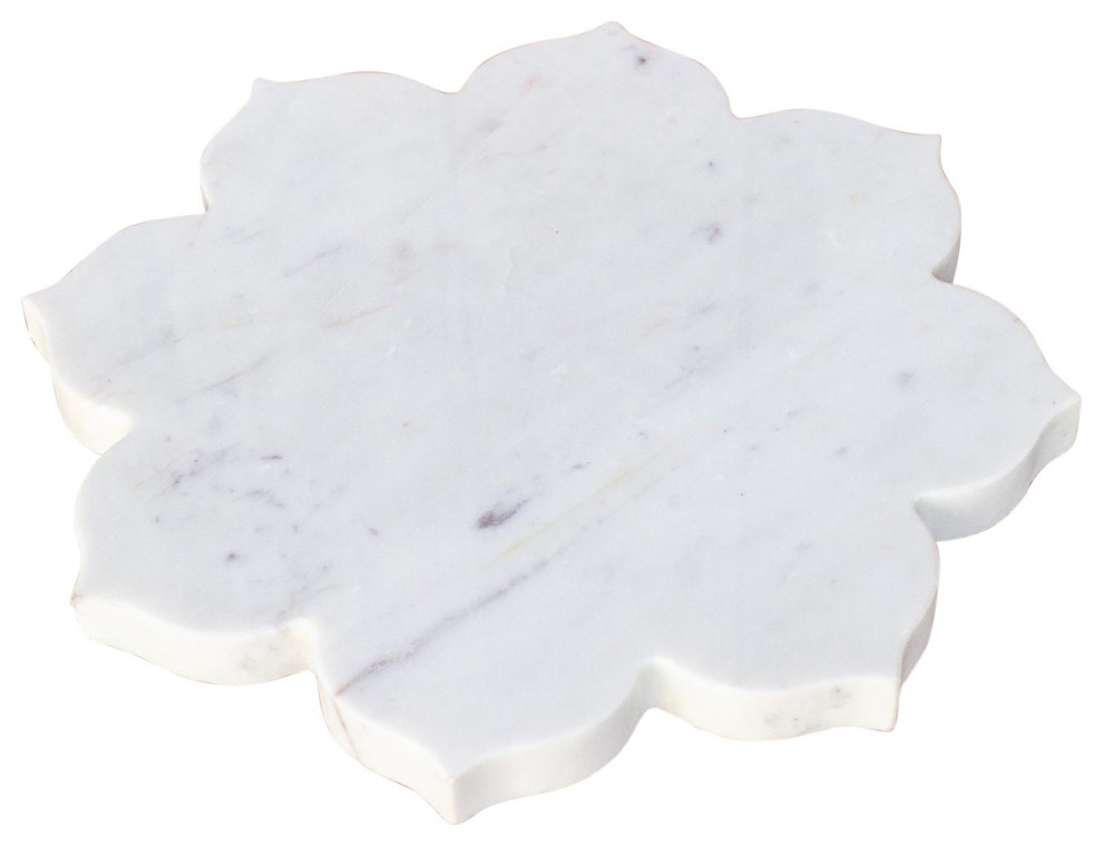 Essa Floral Marble Tray