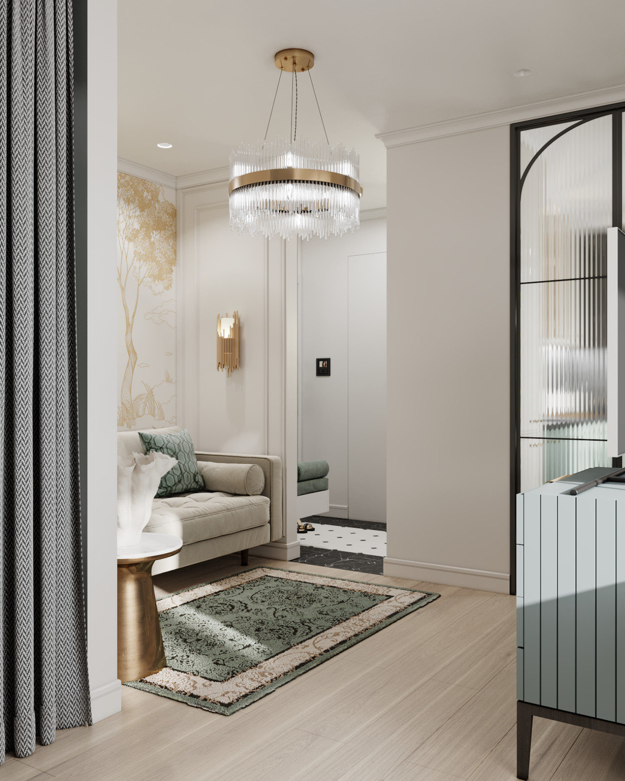 Интерьер квартиры 30 м2 в Хорошево-Мневниках (г. Москва)