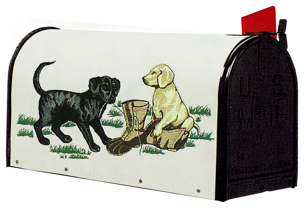 Bacova Fiberglass Wrapped Mailbox, Labpups Contemporary Mailboxes