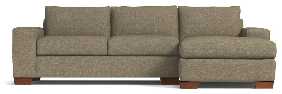 Apt2B Melrose 2-Piece Sectional Sofa, Taupe, Chaise on Right