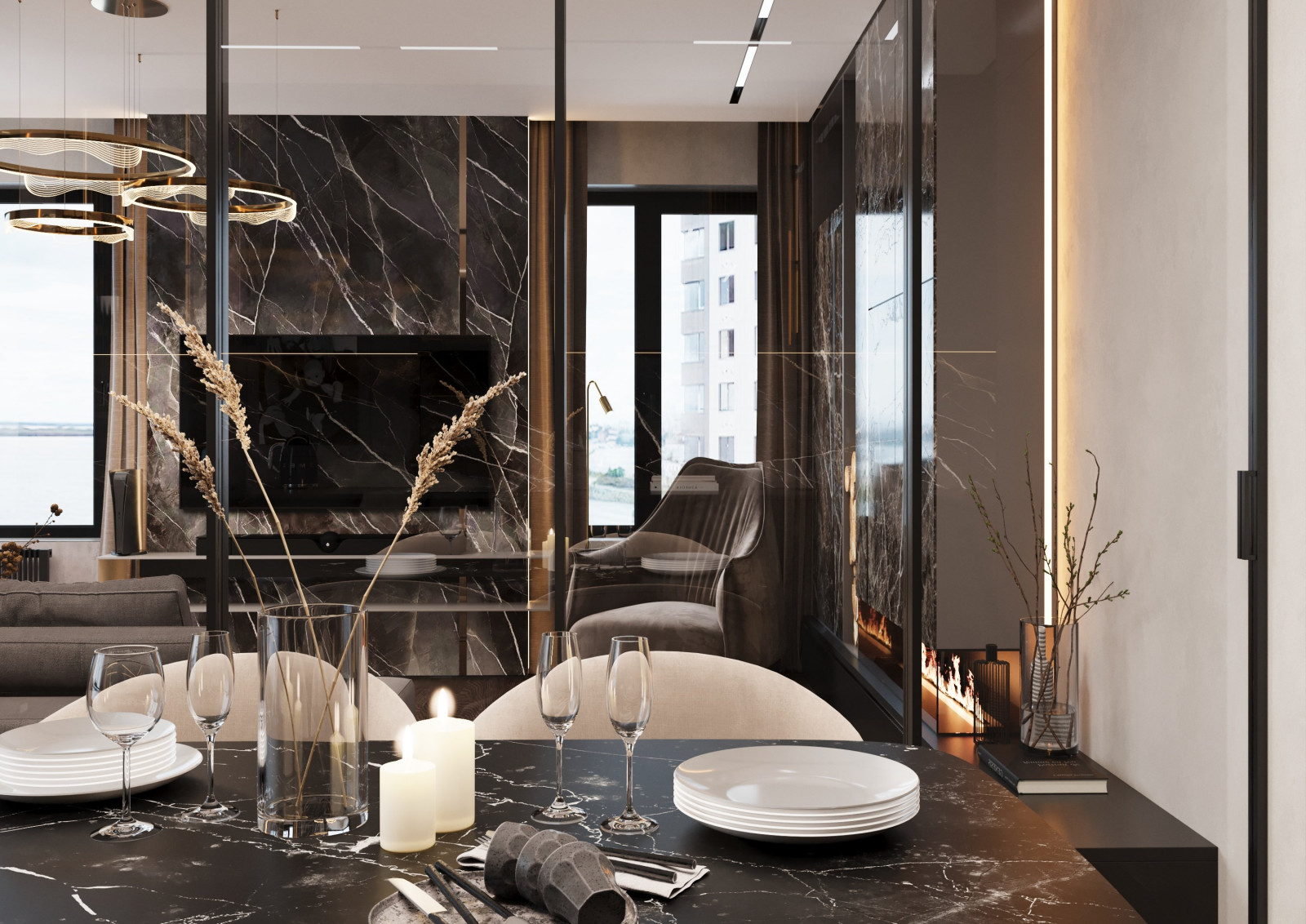 Дизайн интерьера ЖК "Полюса"