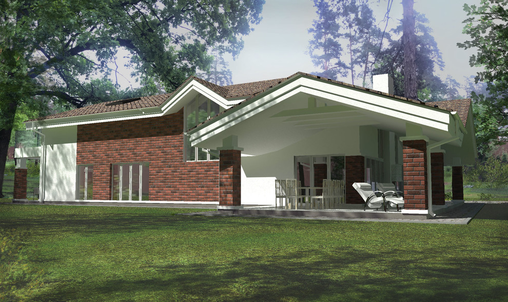 Вид на веранду с участка