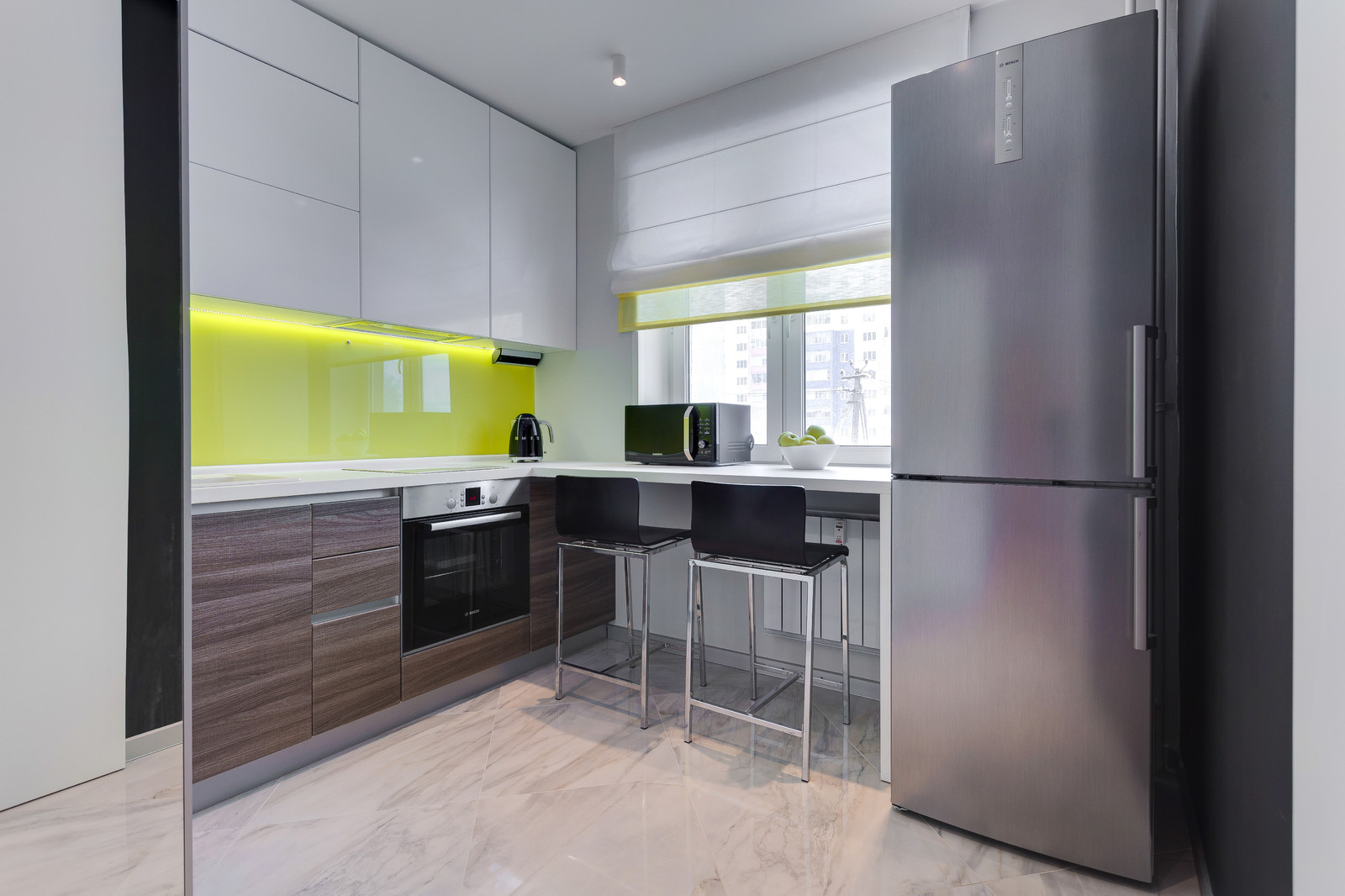 Реализованный проект "Желтое на сером"