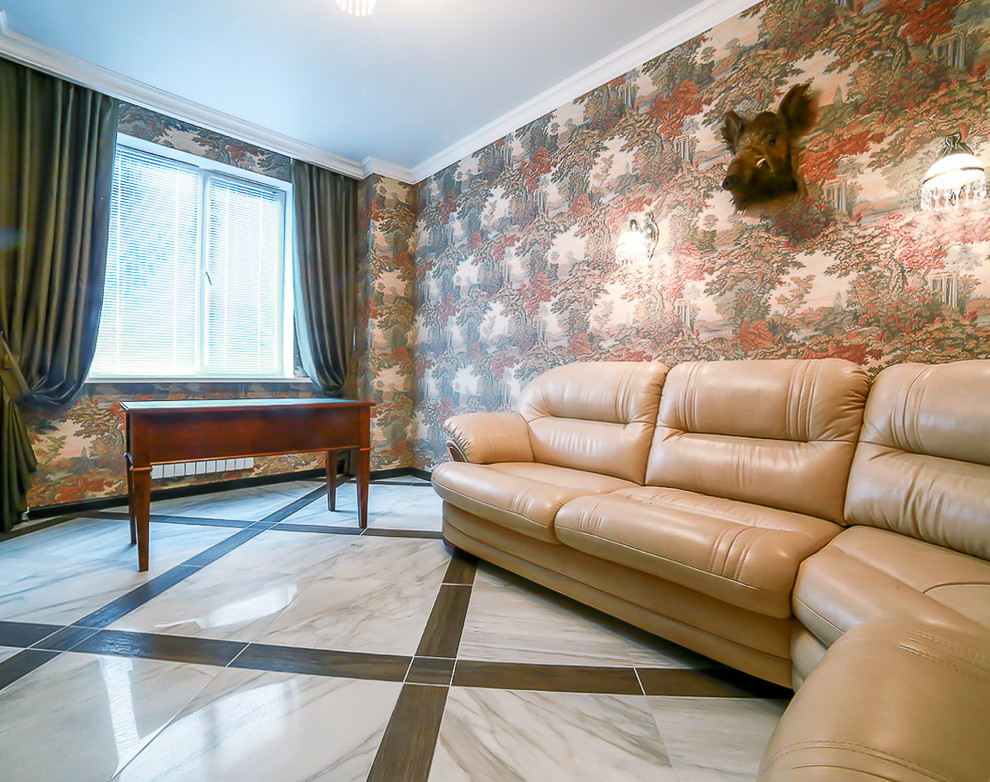 Классический интерьер трехкомнатной квартиры