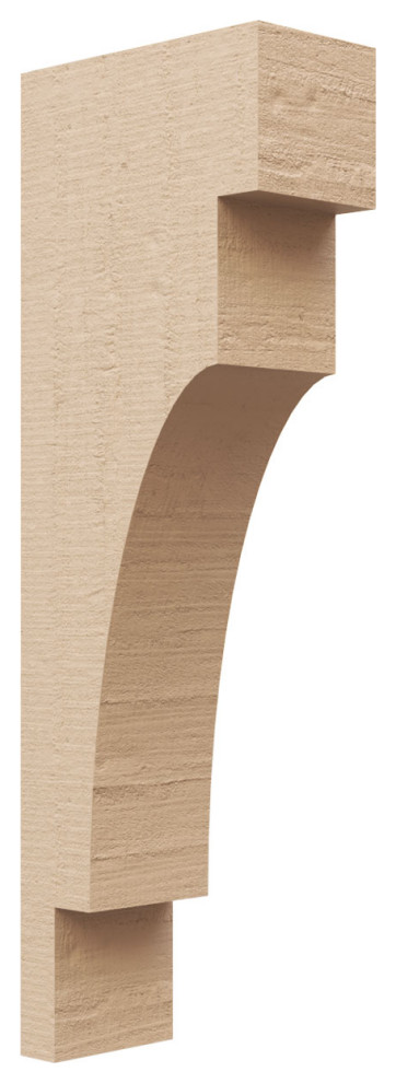 Series 2 Thin Mediterranean Rough Cedar TimberThane Corbel, 3"Wx6"Dx18"H