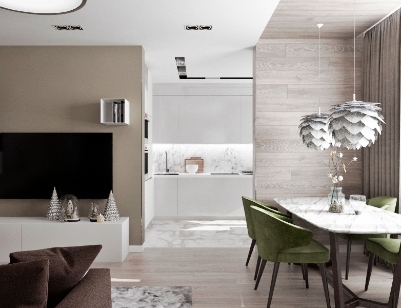 Дизайн квартиры для молодой семьи в современном стиле