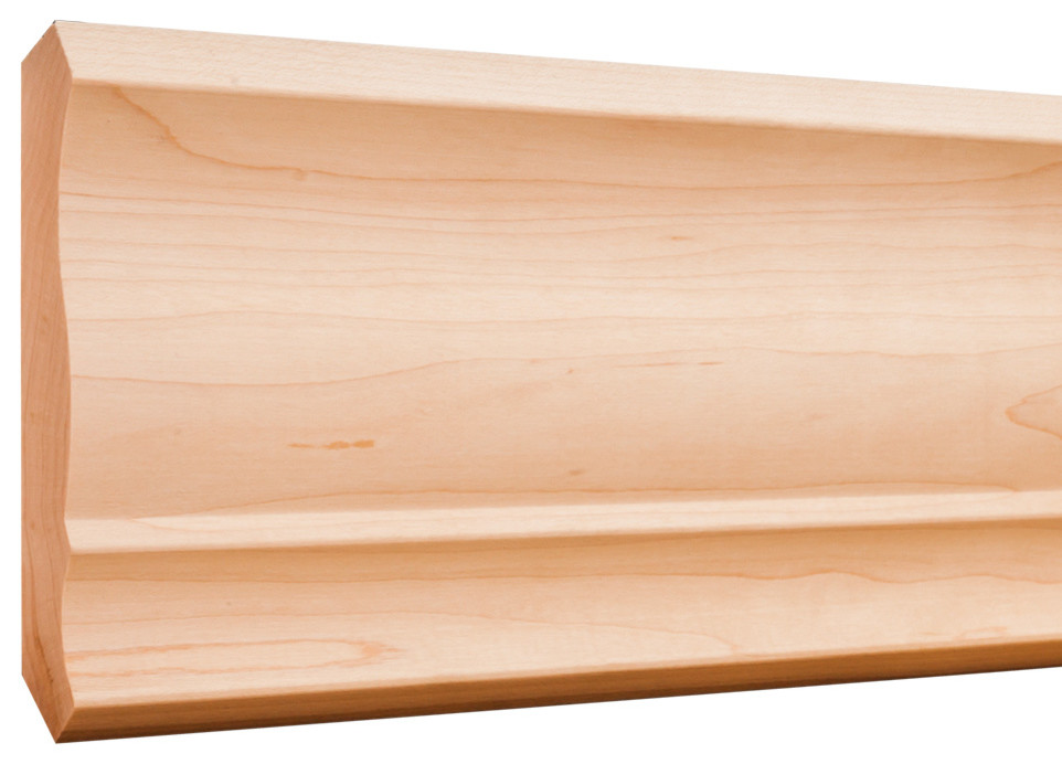 41/2 x 3/4 Standard Crown Moulding Poplar Traditional Molding And