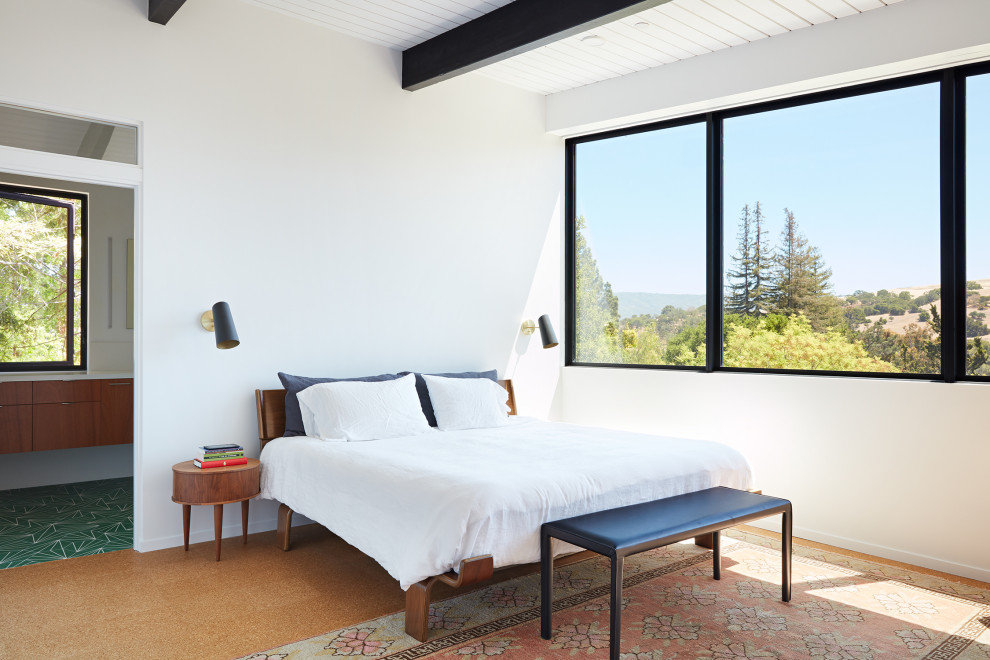 Inspiration for a midcentury bedroom in San Francisco.