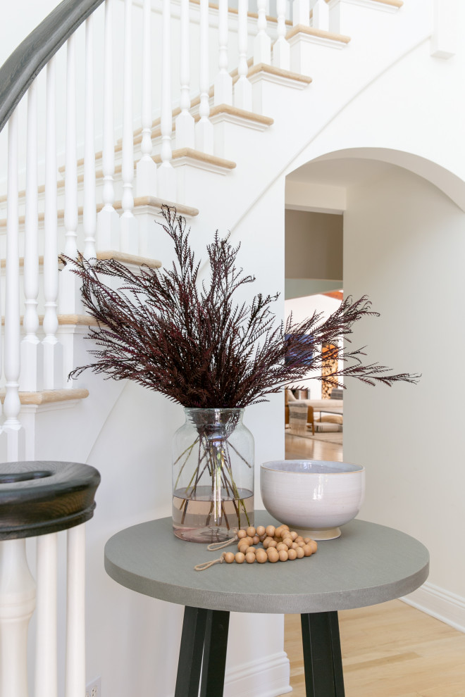 Entryway - transitional entryway idea in Chicago