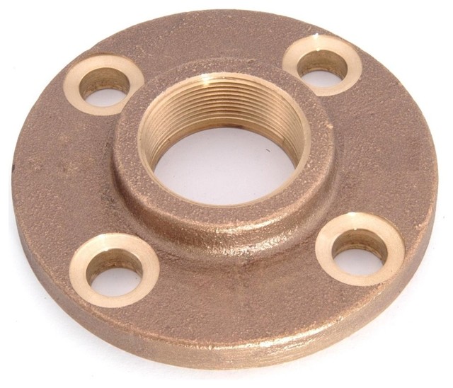 Lead Free Brass Floor Flange With Holes For Secure Mounting 0 5