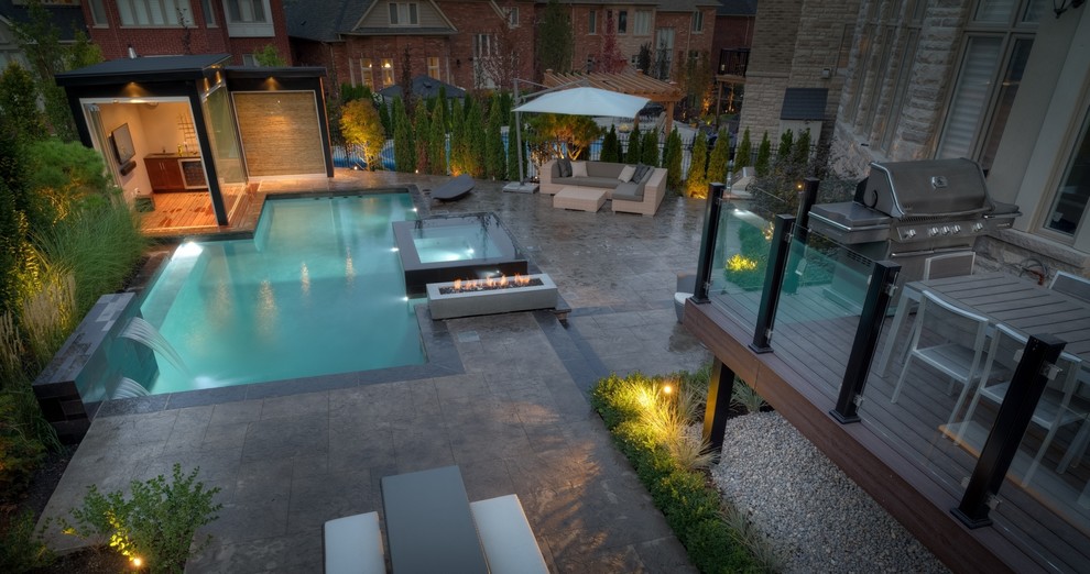 Geometric Concrete Pool Gallery - Contemporary - Pool - Toronto - by ...
