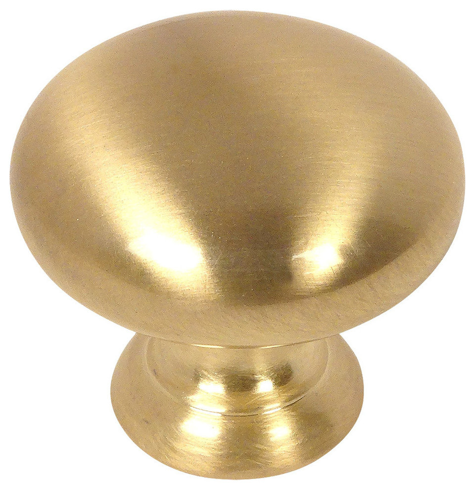 Cosmas 4950bb Brushed Brass Cabinet Knob Set Of 10 Traditional Cabinet And Drawer Knobs 9306