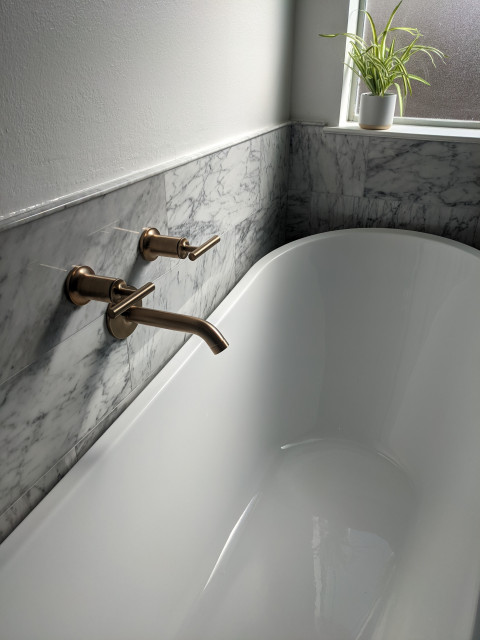modern-primary-bathroom-with-marble-tile-curbless-shower-and-custom