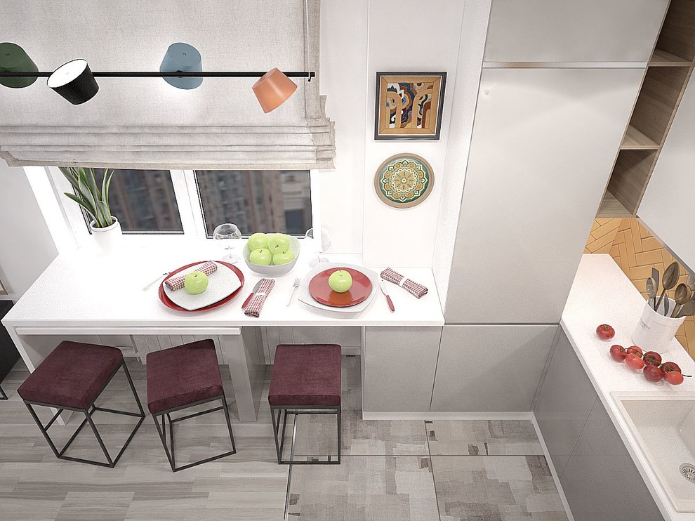 Дизайн евротрехкомнатной квартиры. Пложадь до 100 кв.м.