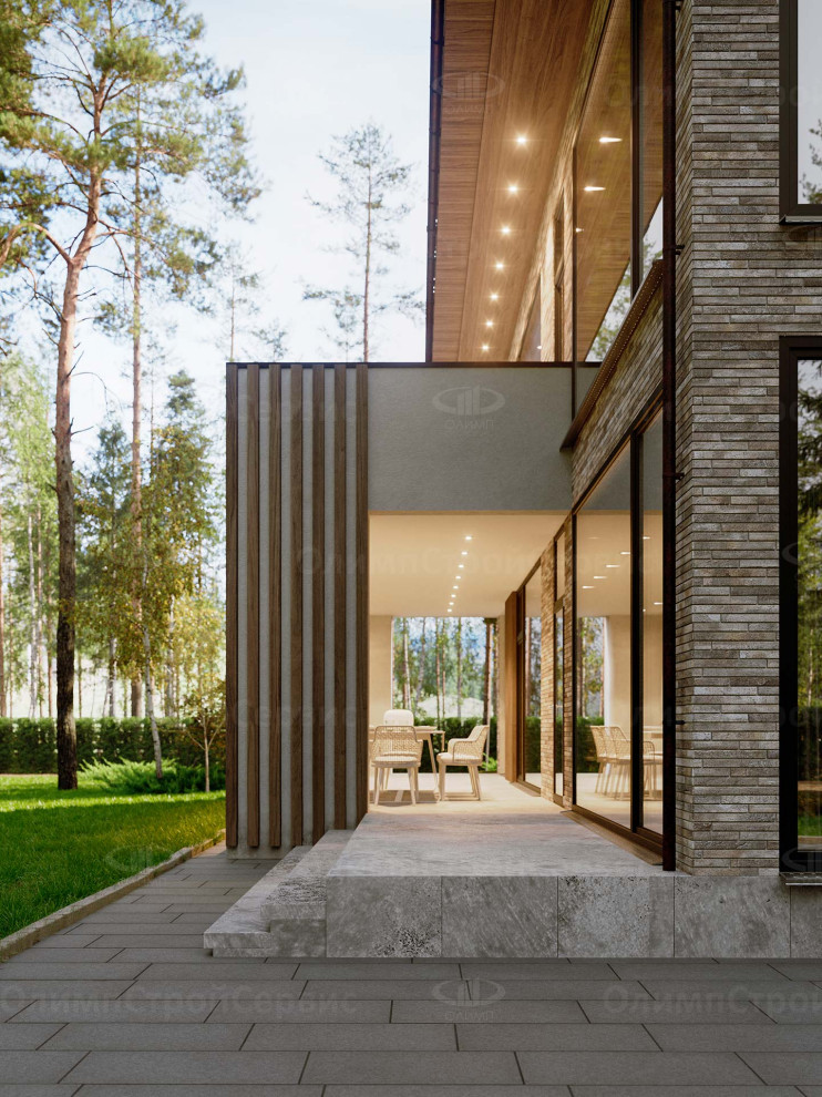 Двухэтажный дом с террасой «Углич»