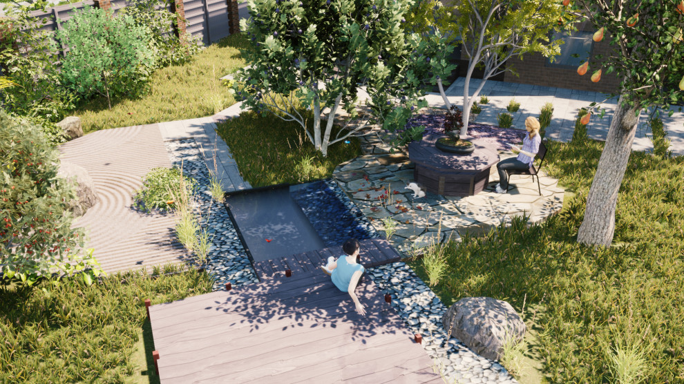 Благоустройство дачного участка. Сад в японском стиле