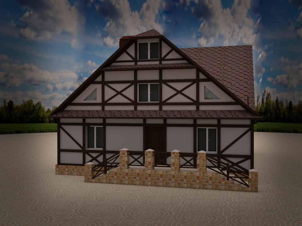 Проект фасада загородного дома