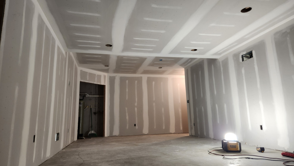 basement frame hang and finish