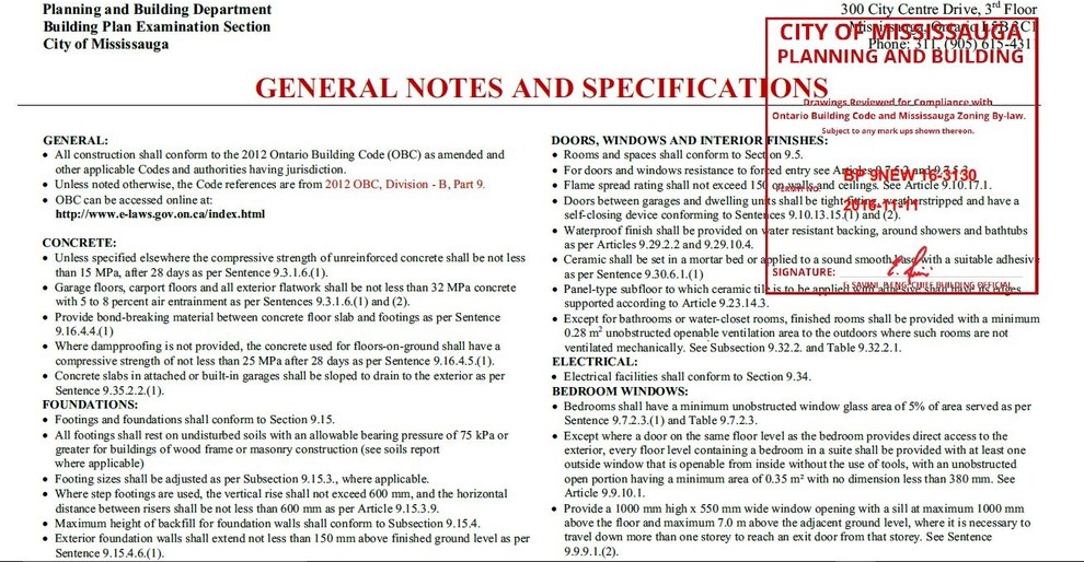 Building Permits Drawings