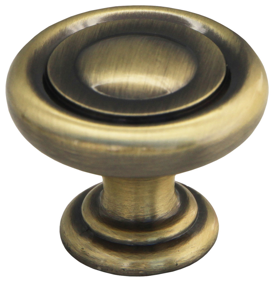 Door Knobs, Antique Copper Finished, 25Pack Traditional