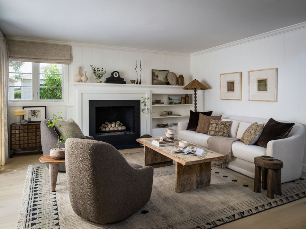 Layered Neutral Organic Modern Living Room | Orange County - Eclectic ...