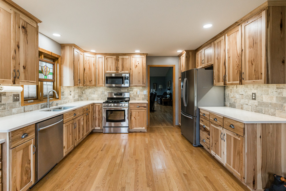 Inspiration for a rustic home design remodel in Chicago