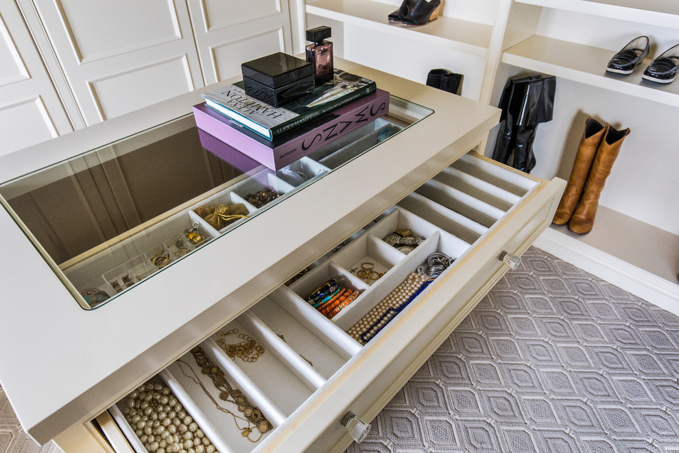 Design ideas for a large traditional storage and wardrobe in Portland.