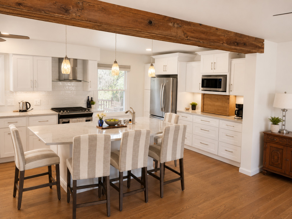 Jackson | White Shaker Kitchen & Formal Livingroom Open Concept