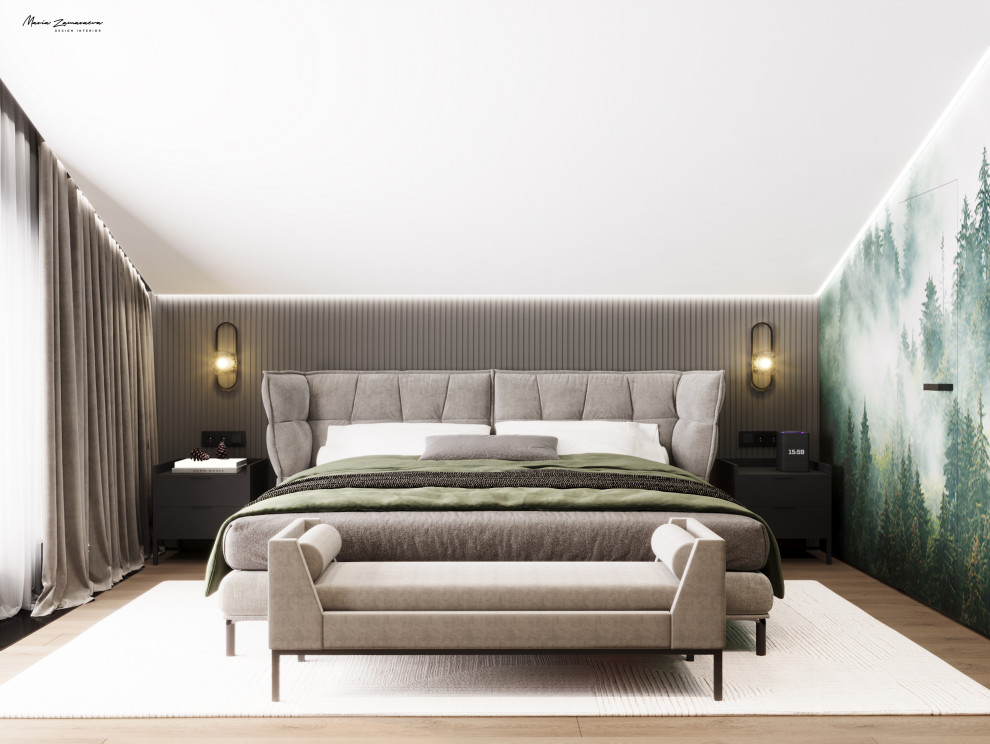 Дизайн-проект дома с камином