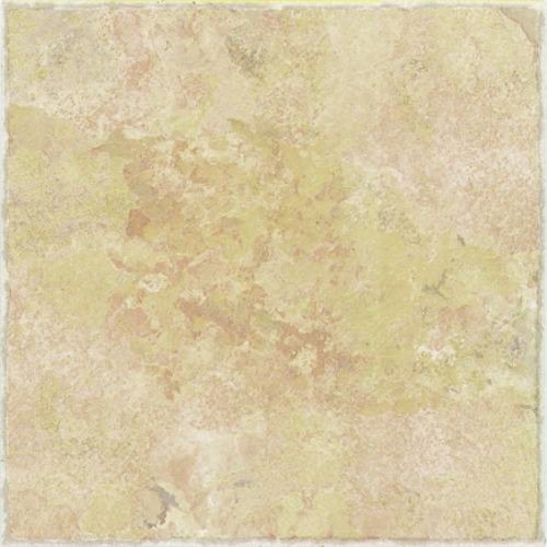 SelfAdhesive Vinyl Floor Tile, 12"x12", Natural Rose Stone, Set of 45