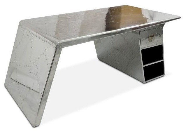 Extra Large Aviator Wing Executive Office Desk 81 X42