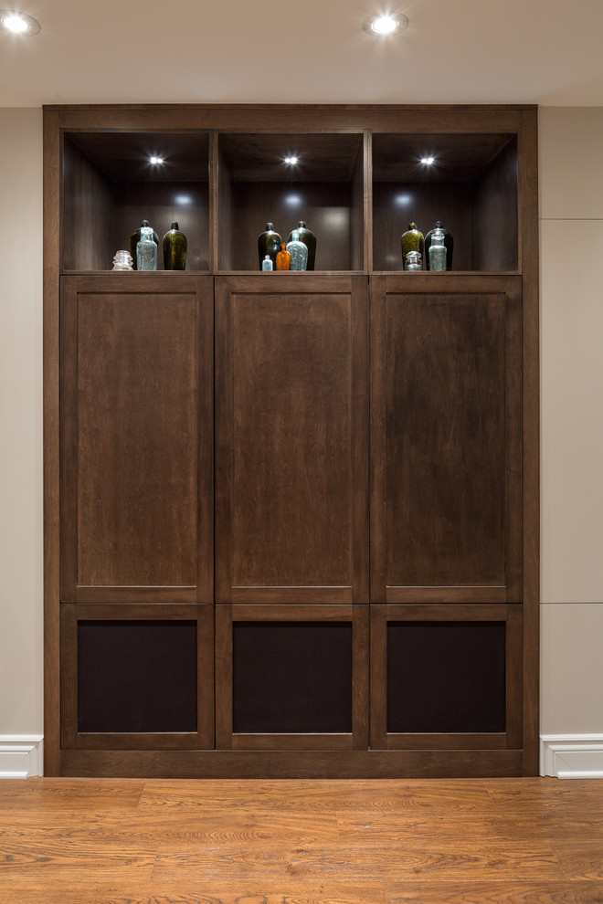 Inspiration for a contemporary basement remodel in Ottawa