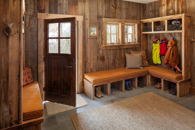 SR Ski House rustico-entrada