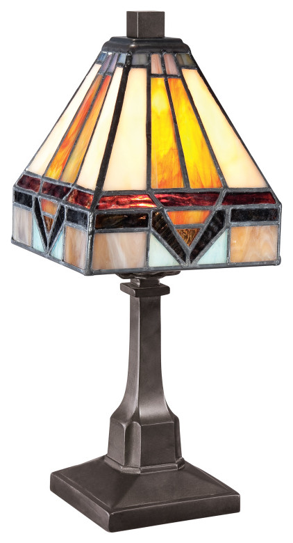 Quoizel TF1021TVB One Light Table Lamp, Vintage Bronze Finish