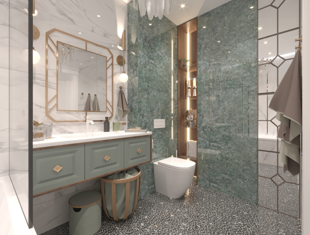 Дизайн-проект  интерьера трехкомнатной квартиры в стиле НЕОклассика