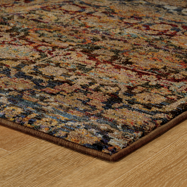 Adeline Borderless Traditional MultiColored Area Rug Contemporary Area Rugs by Newcastle