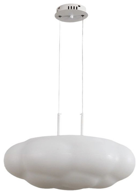 Cloud Pumpkin Shapped Pendant Lamp for Children's Room, L11.8", D, Changeable